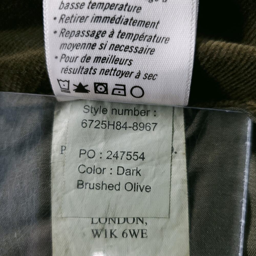 Paige Genevieve Flare Corduroy Pants Stretch Women 30 Dk Brushed Olive 70s Boho - Picture 14 of 15